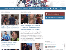 Tablet Screenshot of louderwithcrowder.com